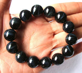 Tiger Eye 14mm Round Beads Bracelet for Women and Men
