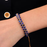 Tiger Eye Bracelet Braided Cuff Bracelet For Women