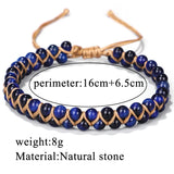 Tiger Eye Bracelet Braided Cuff Bracelet For Women