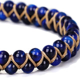Tiger Eye Bracelet Braided Cuff Bracelet For Women