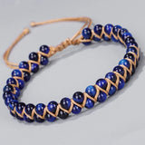 Tiger Eye Bracelet Braided Cuff Bracelet For Women