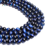 Tiger Eye Stone Beads Round Beads 15in Pick Size 6.8.10.12mm Diy Bracelet