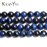 Tiger Eye Stone Beads Round Beads 15in Pick Size 6.8.10.12mm Diy Bracelet