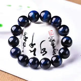 Tiger Eye Stone Bracelet 6-12mm Beads Crystal Bracelet for Men and Women