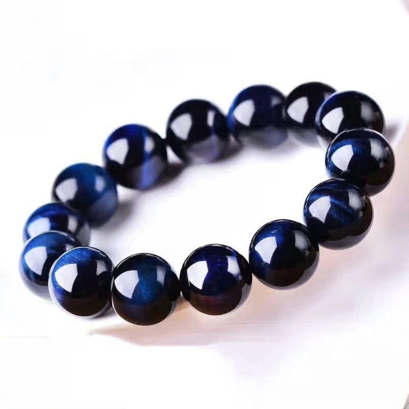 Tiger Eye Stone Bracelet 6-12mm Beads Crystal Bracelet for Men and Women