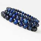 Tiger Eye Stone Bracelet 6-12mm Beads Crystal Bracelet for Men and Women