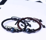 Tiger's Eye Stone Beaded Bracelet Lucky Rope Jewelry