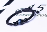 Tiger's Eye Stone Beaded Bracelet Lucky Rope Jewelry