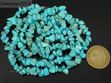 Natural Turquoise Chip Beads 35'' 5 Strands/Pack