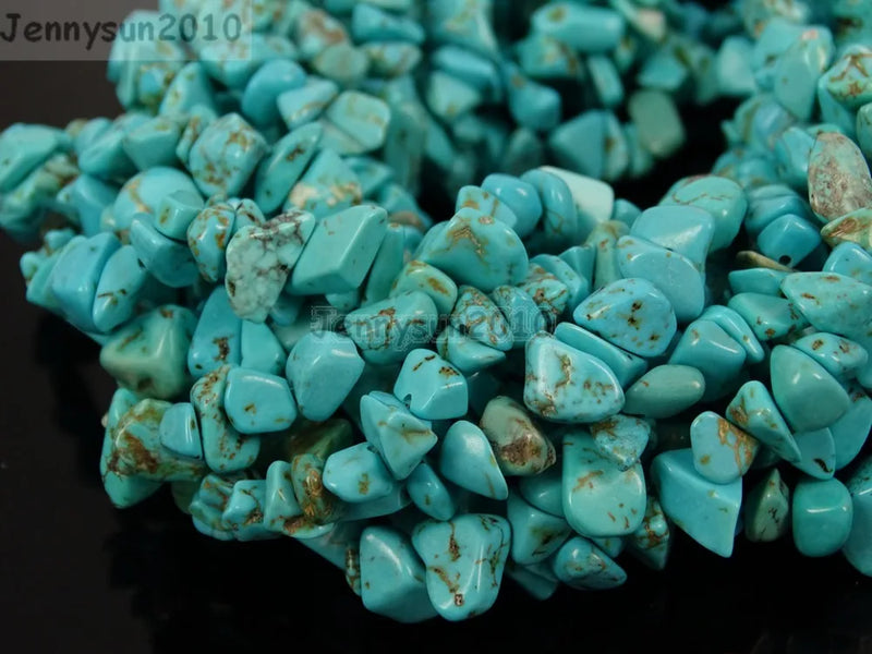Natural Turquoise Chip Beads 35'' 5 Strands/Pack