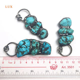 Natural Turquoise Pendant Aqua Gemstone Pendant Boho Stone Necklace