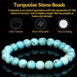 Natural Turquoise Stone Bracelet Beads Jewelry Gift Men Magnetic Protection