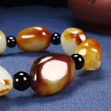 Hand Carved Seed Material Original Stone Bracelet Men's Women's Jade