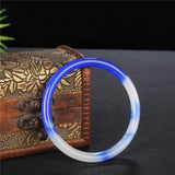 Hand-Carved Natural Jade Bangle Bracelet Jadeite Jewelry Accessory