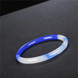 Hand-Carved Natural Jade Bangle Bracelet Jadeite Jewelry Accessory