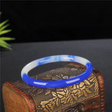 Hand-Carved Natural Jade Bangle Bracelet Jadeite Jewelry Accessory
