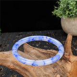 Jade Round Bangle Bracelet Jadeite Carved Charm Amulet for Women Men