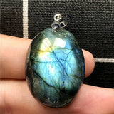 Labradorite Pendant Jewelry Crystal Silver Moonstone Beads AAAAA