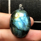 Labradorite Pendant Jewelry Crystal Silver Moonstone Beads AAAAA