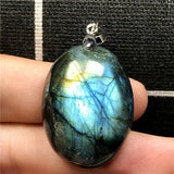 Labradorite Pendant Jewelry Crystal Silver Moonstone Beads AAAAA