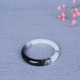 Natural Hand-carved Round Bar Jade Bracelet Jewelry