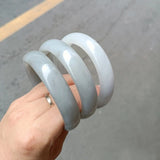 Natural Hand-carved Wide Bar Jade Bracelet Boutique Jewelry Men Women Ink Beauty