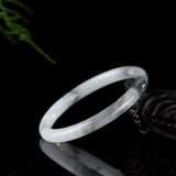 Natural and Jade Hand-carved Bracelet - Gray Beauty Boutique Jewelry