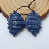 Hand Carved Natural Coral Shell Earrings