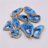 Crystal Quartz Agates Druzy Pendant Necklace for Women