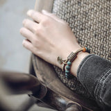 Bodhii Seed Beaded Bracelet Brass Health Lucky Jewelry