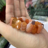 Botswana Agate/Sardonyx Stone Bracelet Gemstone Bangle Jewelry
