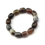 Natural Botswana Agate/Sardonyx Stone Beads Bracelet