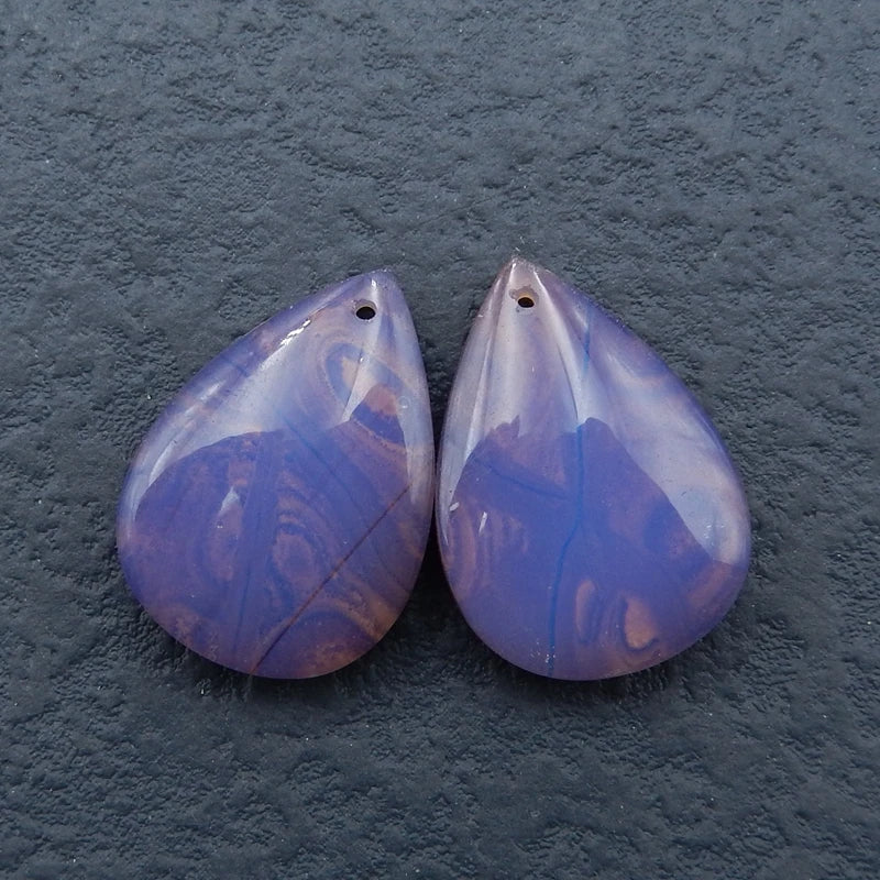 Boulder Opal Opalite Gemstone Earrings 25x18mm