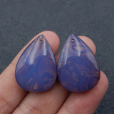 Boulder Opal Opalite Gemstone Earrings 25x18mm