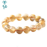 Blonde Crystal Stone Beads Bracelet Bangle Jewelry Men Women Gift