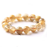 Blonde Crystal Stone Beads Bracelet Bangle Jewelry Men Women Gift