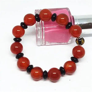 Red Agate Women's Amulet Bodhisattva Spell Bracelet