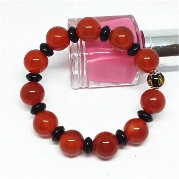 Red Agate Women's Amulet Bodhisattva Spell Bracelet