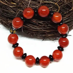 Red Agate Women's Amulet Bodhisattva Spell Bracelet