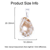 Natural Brazil Agate Geode Slice Pendant Crystal Stone Druzy Necklace