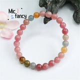 Brazil Rainbow Crystal Beaded Bracelet for Women - Fine Jewelry