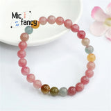 Brazil Rainbow Crystal Beaded Bracelet for Women - Fine Jewelry