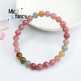 Brazil Rainbow Crystal Beaded Bracelet for Women - Fine Jewelry