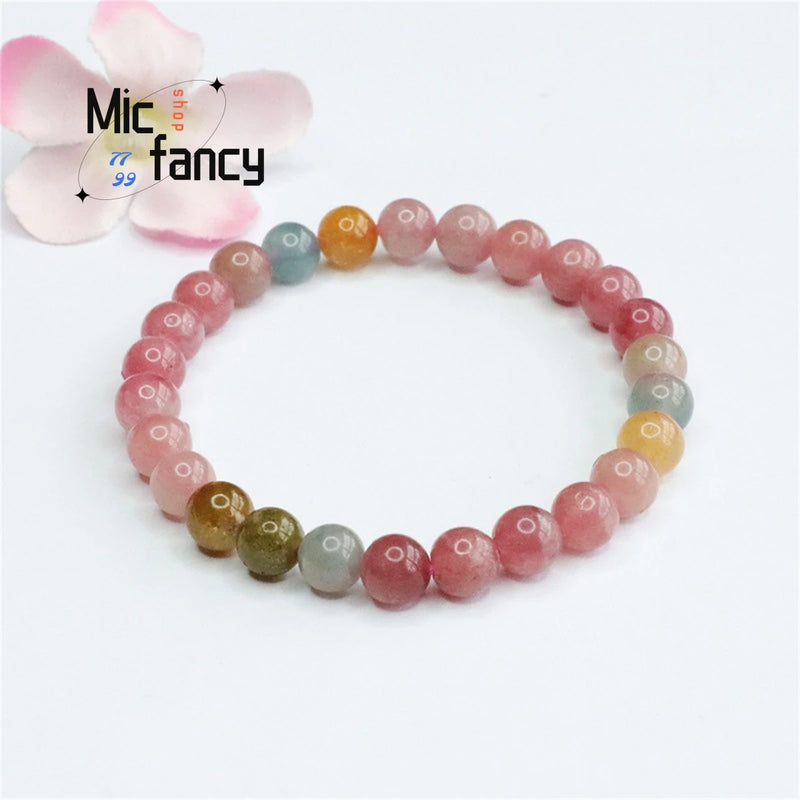 Brazil Rainbow Crystal Beaded Bracelet for Women - Fine Jewelry