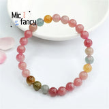 Brazil Rainbow Crystal Beaded Bracelet for Women - Fine Jewelry