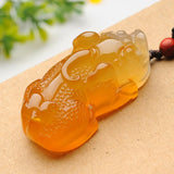 Brazilian Agate Chalcedony Pendant for Men and Women