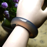 Brazilian Agate Smoke Gray Ice Chalcedony Bracelet Women's Jewelry