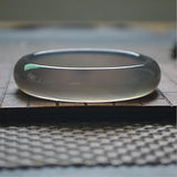 Brazilian Agate Smoke Gray Ice Chalcedony Bracelet Women's Jewelry