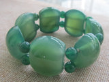 Brazilian Green Chalcedony Agate Bracelet Men's Hand String Jewelry