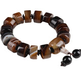 Men's Brazilian Silk Wrapped Agate Bracelet